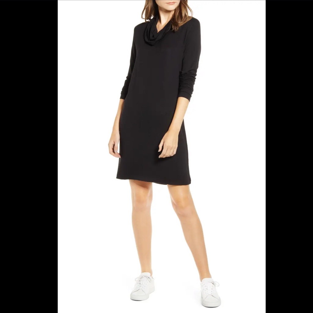 Lou & Grey Signaturesoft Long Sleeve Cowl Dress